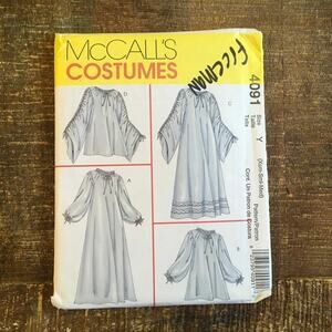 McCalls Sewing Pattern 4091 Misses Costumes Chemise 2 Lengths XS S M 4-14 UNCUT